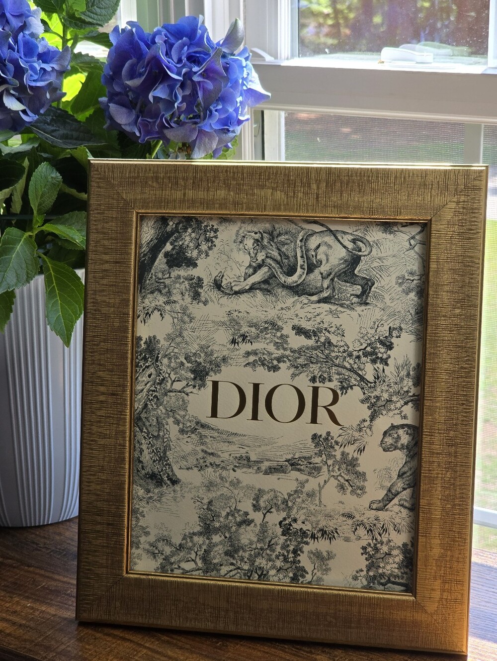 DIOR Toile de Jouy 8"x10" Framed Print